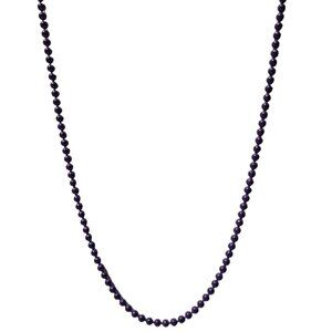 Retro Purple Beaded Necklace 80s 90s Classic Fashion Jewelry Women